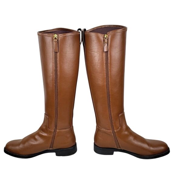 Franco Sarto Marsala Womens Riding Boots Brown 8.5 Faux Leather Old Money Preppy - Picture 3 of 15